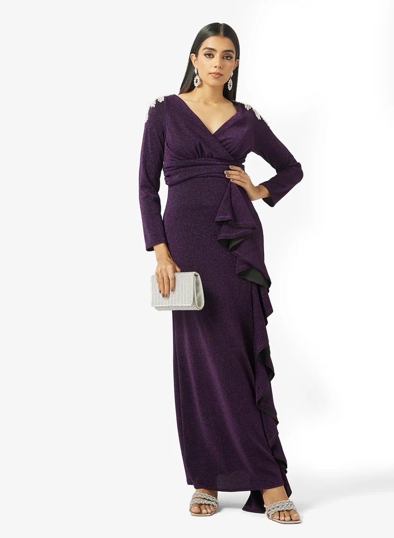 Khizana  Ruffled Detail Dress for Women | Best Price UAE